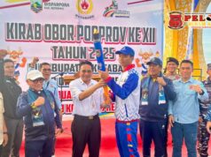 Pemkab Kotabaru Sambut Kirab Obor PORPROV XII Kalsel di Siring Laut,Kobarkan Semangat Sportivitas dan Persatuan