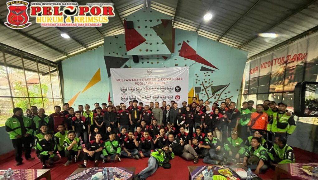 Perkuat Sinergitas, Satlantas Polres Gresik Ngopi Edukasi Safety Riding Bersama Driver Online Se-Jawa Timur