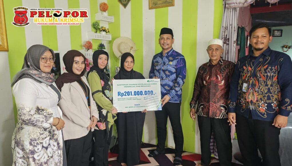 Negara Hadir untuk Keluarga Pekerja: BPJS Ketenagakerjaan Batulicin Serahkan Santunan Rp70 Juta dan Beasiswa Rp131 Juta kepada Keluarga Almarhum Madi