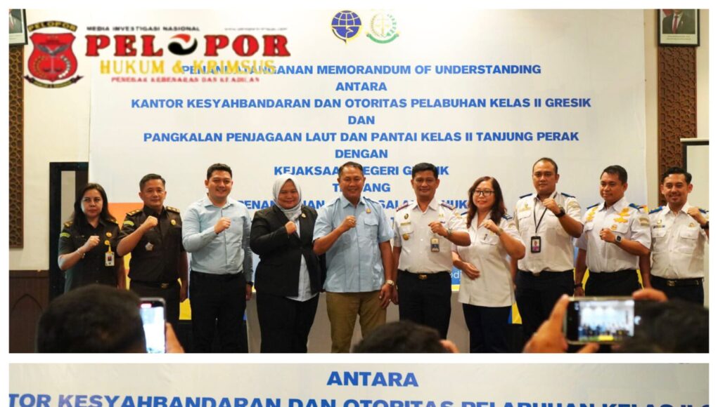 GAYUNG BERSAMBUT, KANTOR KSOP KELAS II GRESIK TANDATANGANI KESEPAKATAN BERSAMA DENGAN KEJAKSAAN NEGERI GRESIK