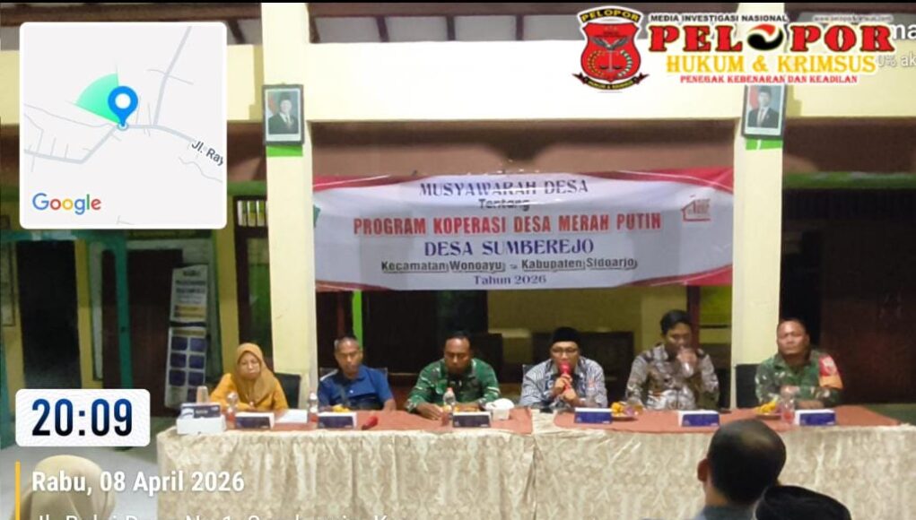 Musyawarah Desa Terkait Program Koperasi Merah Putih Di Desa Sumberejo Sidoarjo 2026
