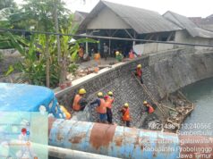 CV. Gatra Ideal Apresiasi Peran Serta Media Kawal Pelaksanaan Pemeliharaan Tebing Sungai Leces