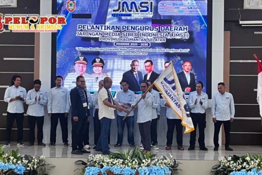 Pemkab Kotabaru Hadiri Pelantikan JMSI Kalsel 2026–2031 Dukung Penguatan Media Siber