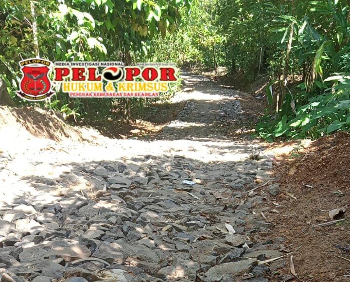 Di Duga Pemerintah Desa Malati, Kec.Naringgul Melakukan Perbaikan Jalan Desa Dusun Tisuk Anggaran ADD Tahun 2023 Tidak Sesuai Spesifikasi