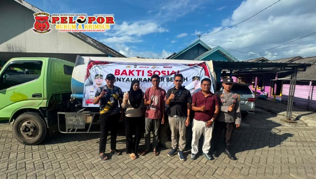 Peduli Masyarakat, Polres Tanah Bumbu Salurkan 20 Ribu Liter Air Bersih Sambut Hari Bhayangkara ke-80, Warga Sampaikan Apresiasi