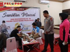 Jelang Hari Bhayangkara ke-80, Polres Tanah Bumbu Gelar Bakti Kesehatan, Layani Ratusan Warga Melalui Donor Darah hingga Sunatan Massal