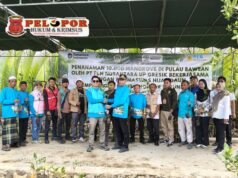 PT PLN Nusantara Power UP Gresik Bersinergi dengan Pokmaswas Hijau Daun Tanam 10 Ribu Mangrove di Pulau Bawean.