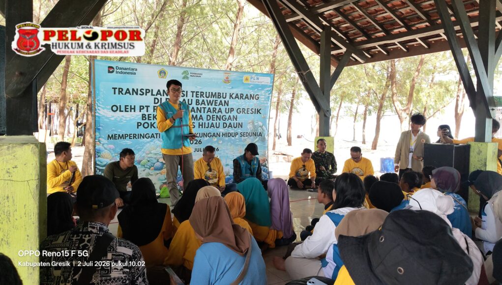 Sambut Hari Lingkungan Hidup Sedunia, PT PLN Nusantara Power UP Gresik Tanam 20 Transplantasi Terumbu Karang di Perairan Noko Gili Bawean.