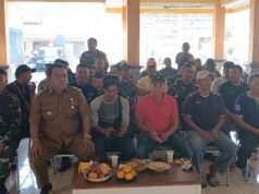 PEMDES SUMORAME MENYAMBUT KUNJUNGAN KOMANDAN KODIM 0816 SIDOARJO YANG BARU LETKOL INF ABRAHAM PRIHADI,SH,MH BESERTA JAJARANNYA