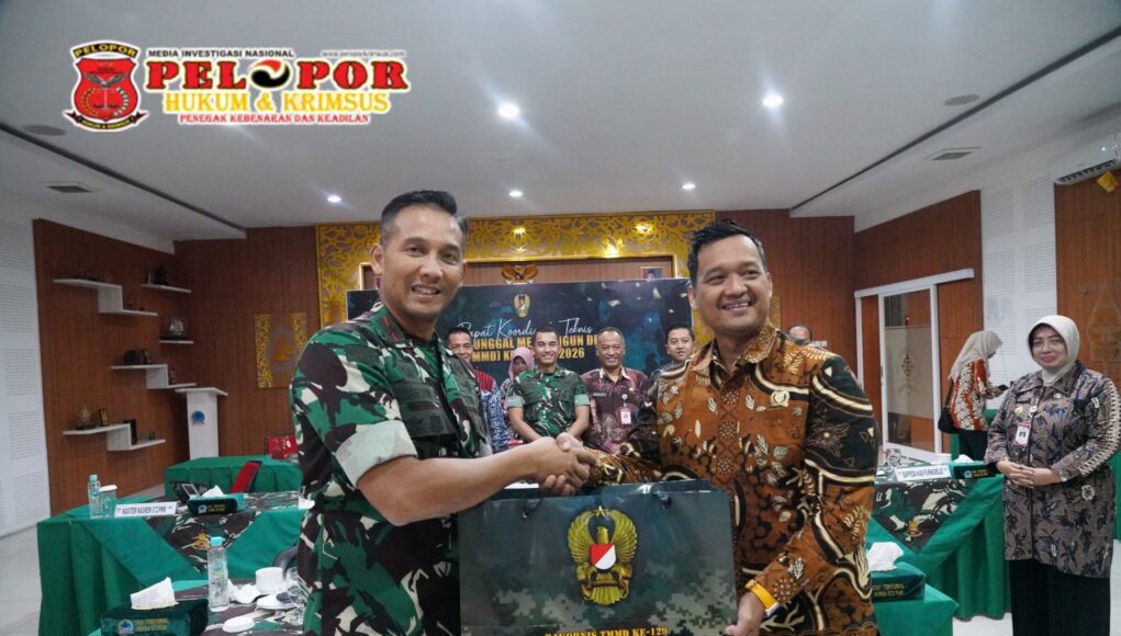 Akselerasi Pembangunan Daerah, Danrem 072/Pamungkas Ikuti Rakernis TMMD Reguler Ke-129 Secara Virtual