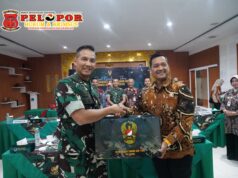 Akselerasi Pembangunan Daerah, Danrem 072/Pamungkas Ikuti Rakernis TMMD Reguler Ke-129 Secara Virtual