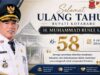 Bupati Kotabaru H.M. Rusli, Genab Berusia 58 Tahun Momentum Doa dan Harapan untuk Kemajuan Bumi Saijaan