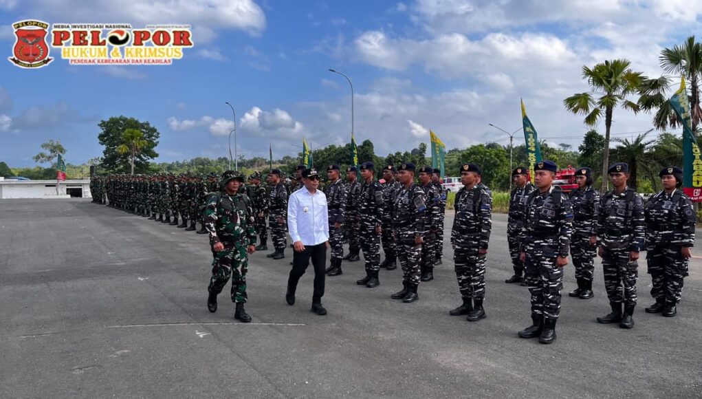 Tingkatkan Infrastruktur Desa Tanjung Lalak Selatan, Pemkab Kotabaru Resmi buka TMMD ke 129