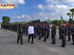 Tingkatkan Infrastruktur Desa Tanjung Lalak Selatan, Pemkab Kotabaru Resmi buka TMMD ke 129