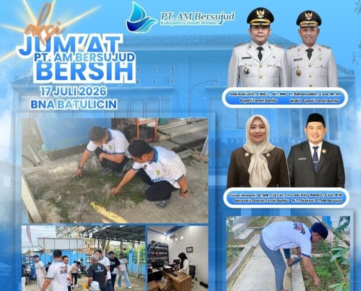 Dukung Program Bupati, PT Air Minum Bersujud Gelar Gerakan Aksi Jumat Bersih untuk Wujudkan Lingkungan Sehat
