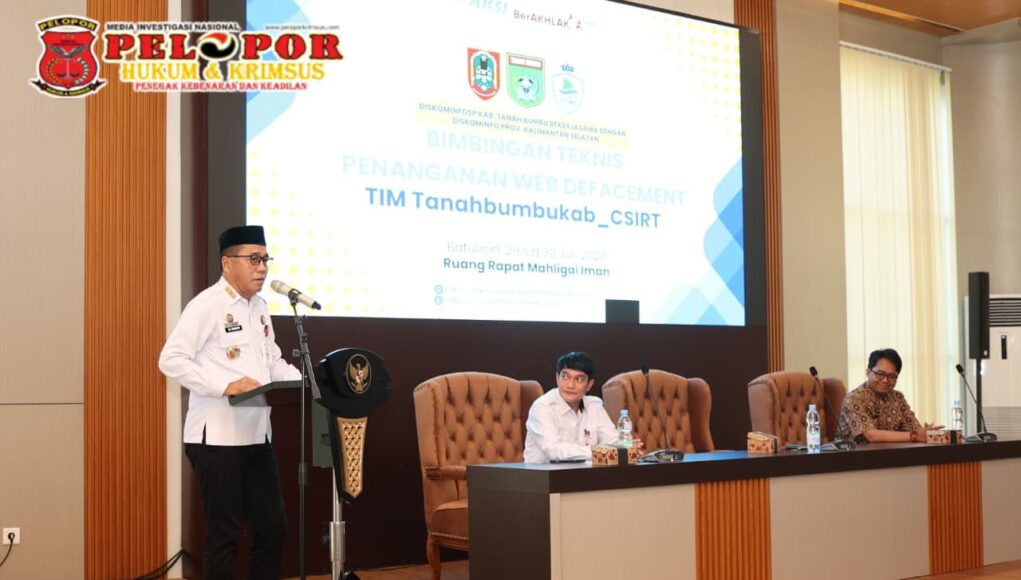 Perkuat Keamanan Siber, Diskominfosp Tanbu Gelar Bimtek Penanganan Web Defacement