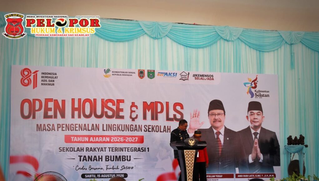 Bupati Andi Rudi Latif Buka MPLS Sekolah Rakyat Terintegrasi 1 Tanah Bumbu