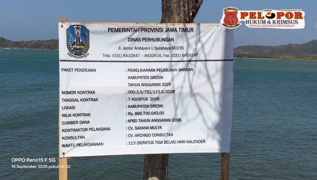 Pemeliharaan Jalan di Pelabuhan Bawean: Langkah Dishub Jatim untuk Kenyamanan Publik.