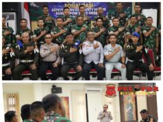 Satlantas Polres Gresik Gelar Coaching Clinic Keselamatan Berkendara Bersama Subdenpom