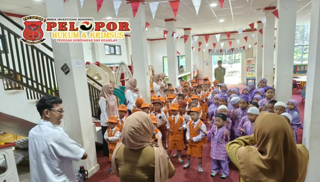 Serunya Anak TK Kenal Literasi Lewat Kisah Kura-Kura dan Monyet di Kotabaru