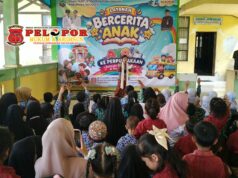 Layanan Bercerita Anak Dispersip Kotabaru Hadir Di Pulau Laut Tengah