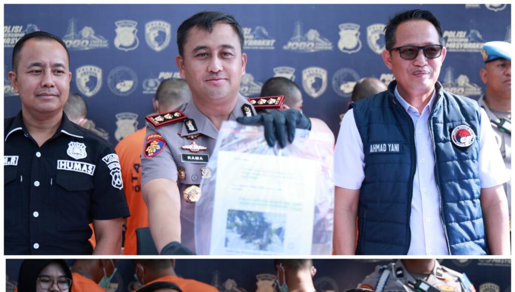 Polres Gresik Bongkar Jaringan Sabu di Menganti, 5 Tersangka Ditahan dan 31,8 Gram Barang Bukti Disita